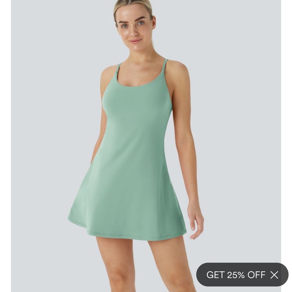 HALARA Mint Green Mini Dress